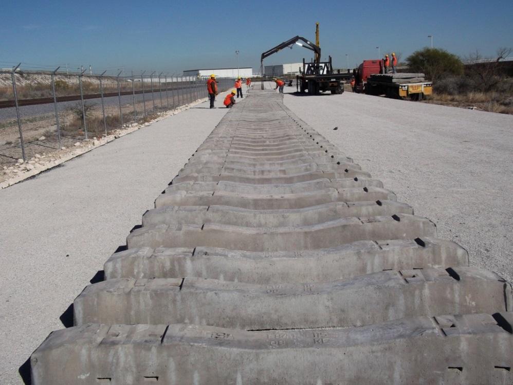 Construcción de vía férrea
