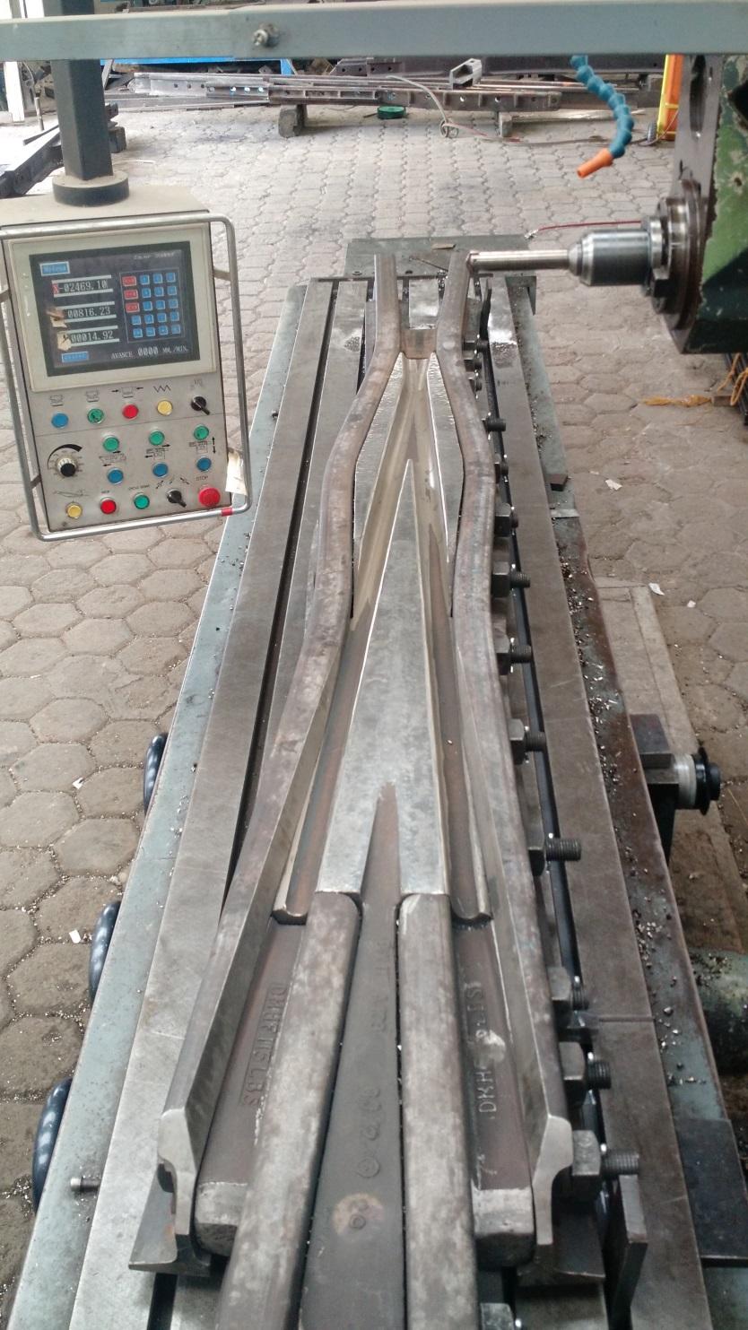 Fabricación de agujas ferroviarias