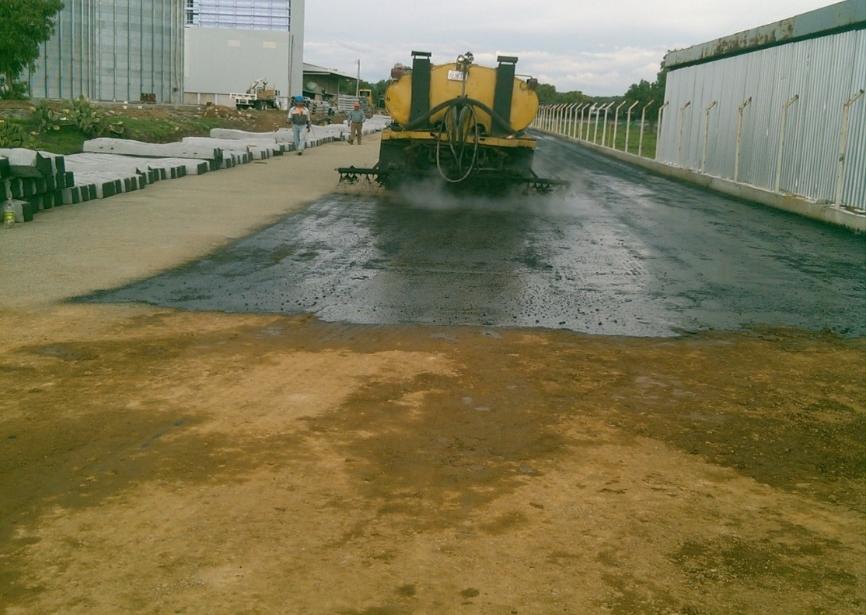 Pavimentación con asfalto